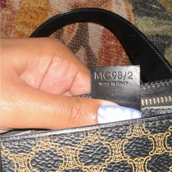 Authentic Celine Macadam Pattern 2way Shoulder Bag - Picture 6 of 14